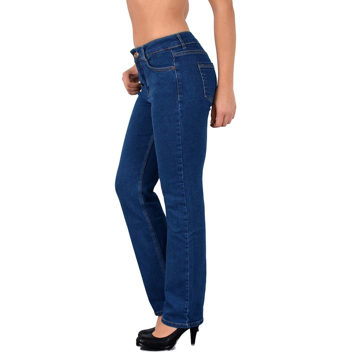Джинси ESRA жіночі прямі з високою талією, стрейч, модель G200, розмір 34/J560