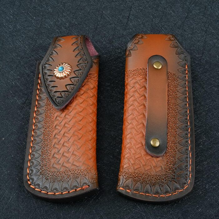 VG10 Damascus Steel Folding Pocket Knife for Men EDC Camping Outdoor Knife (Rückbiegung)