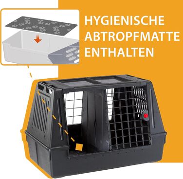 Переноска для собак Ferplast ATLAS CAR SCENIC MINI - переноска для автомобіля, 100x60x60 см