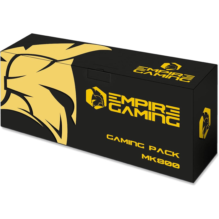 Ігровий комплект Empire Gaming Armor RF800: Клавіатура та миша бездротові AZERTY (французька розкладка) RGB з килимком для миші. Підтримка PC, PS4, PS5, Xbox One/Series, Mac. Білий (MK800)