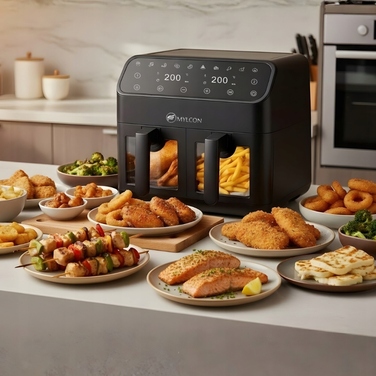 Аерофритюрниця MYLCON CRISPYO 8L 2000W з подвійною чашею