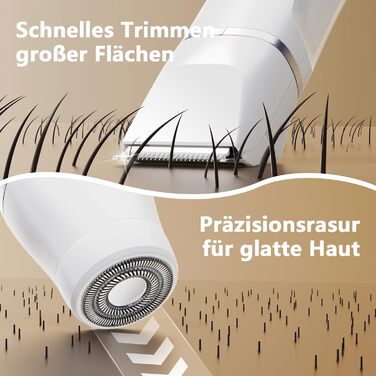 Електричний жіночий епілятор та тример 2-в-1 Intimrasierer, для догляду за тілом та зоною бікіні, вологостійкий, подарунок для жінок