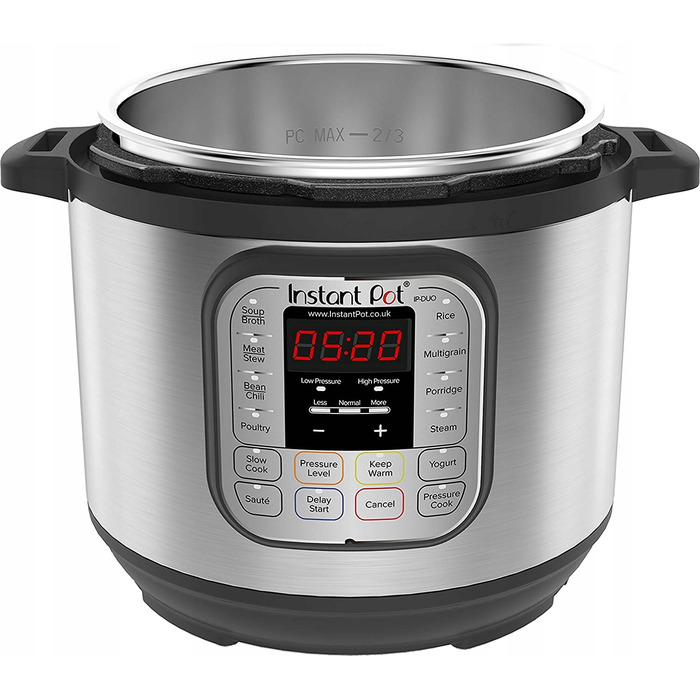 Мультиварка Instant Pot Duo60, срібляста, 1000 Вт, 5,7 л