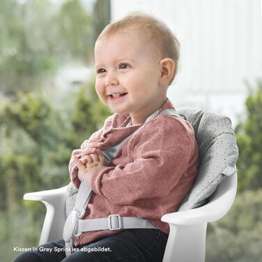 Стілець для годування Stokke Clikk Glacier Green з підносом і ременем безпеки, легкий, ергономічний, для дітей 6-36 місяців, до 15 кг