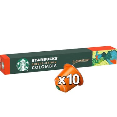 Капсули Starbucks Single-Origin Colombia в капсулах Nespresso, середнього обсмаження, 80 капсул (8 шт. по 10 шт.)