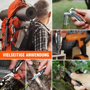 Мультитул ValueMax 9-в-1: мультиінструмент з плоскогубцями та ножем для кемпінгу та ремонту