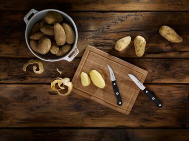 Ніж для овочів ZWILLING Gourmet, 8 см, нержавіюча сталь, ергономічна пластикова ручка, чорний, вироблено в Німеччині