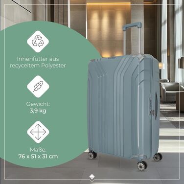 Чохол-валіза Travelite ELVAA Rosé 66 см, 72-77 л з переробленим інтер'єром: стильний тріумф комфорту та захисту, з розширюваною секцією, захисними кутиками та TSA замком