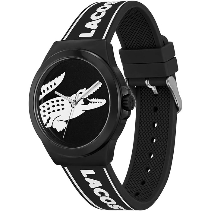 Годинник Lacoste NEOCROC для чоловіків з чорним силіконовим ремінцем - 2011185