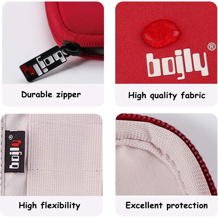 Водонепроникний органайзер для USB-накопичувачів та аксесуарів, 9 відділень, чорний (Small, red)