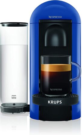 Кавомашина Nespresso Krups Vertuo YY2778FD – приготування еспресо та кави, титан (блакитний)