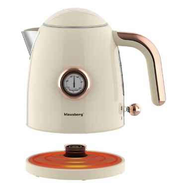 Електричний чайник Klausberg KB-9018 Retro, 1.0 л, з термометром, бездротовий