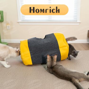 Килимок-іграшка для котів з тунелем та ігровим мішком, інтерактивне заняття для котів, центр активностей, килимок для полювання лапками, інтелектуальна іграшка для котів