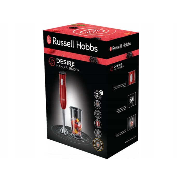 Погружний блендер Russell Hobbs 24690-56, 500 Вт, червоний