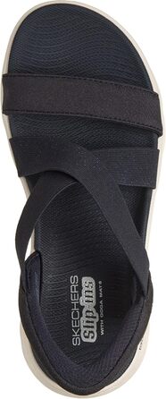 Сандалі Skechers Go Walk Flex Glimmer Up Slip-ins (41 EU, темно-сині) - зручні жіночі сандалі для ходьби