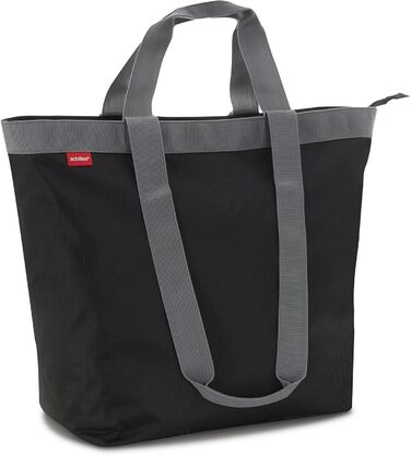Achilles shopping bag, leisure bag, tote bag made of polyester with zipper, washable & reusable for shopping, sports, pool, beach, 51 cm x 20 cm x 40 cm