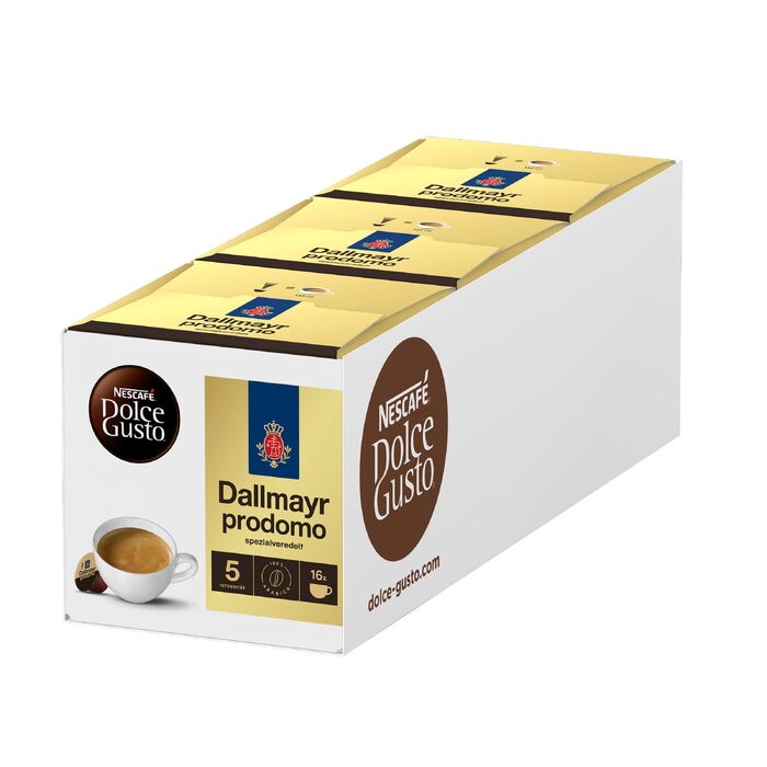Кавові капсули Nescafé Dolce Gusto Dallmayr Prodomo, 16 шт (набір 3 упаковки)