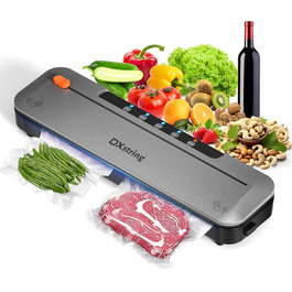 Вакуумний пакувальник DXstring для продуктів харчування, 75kPa, з 15 пакетами, автоматичний, з ріжучим пристроєм