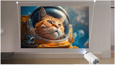 Смарт-проектор HY300 PRO 2026 Android 13, 2/16ГБ, HD + 4K, WiFi, з поворотним корпусом