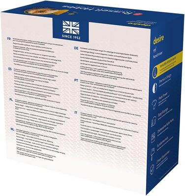 Міксер Russell Hobbs Desire Red з 5 швидкостями та функцією імпульсу, 350W, з набором насадок для замішування та тіста