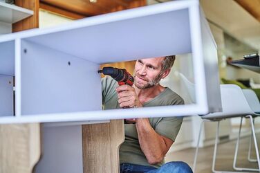 Акумуляторний дриль-шуруповерт Einhell TE-CD 18/45 3X-Li+ Power X-Change (18 В, 45 Нм, кутовий насадка, ексцентрик, 22-ти шт. набір біт, 2x2.0 Ah акумулятори, зарядний пристрій + E-Box)