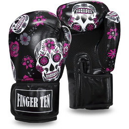Боксерські рукавички для жінок, бокс, кікбоксинг, 8-16 oz, чорні. Ідеальні для тренувань, спарингу, MMA та роботи з мішком.