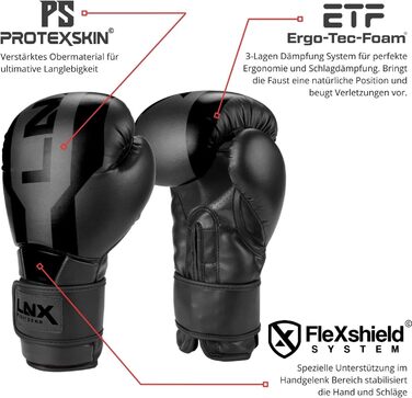 Боксерські рукавички LNX Stealth - чоловічі/жіночі, 8-16 Oz. Ідеально для кікбоксингу, боксу, муай-тай, ММА, спарингу та тренувань. Колір: Berry (502).