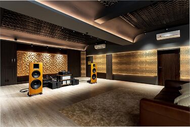 Набір акустичних диффузорів 2D для звукоізоляції та поглинання шуму, 50 x 50 см, колір Sonoma SIRIUS (150мм), 2 шт.