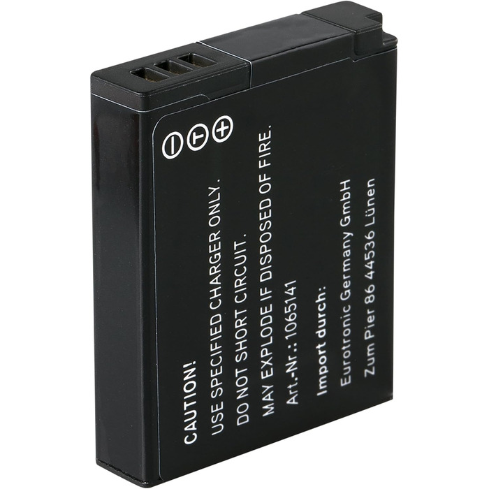 Запасний акумулятор 2x 1200mAh для Panasonic Lumix DMC-FT5 TZ40 TZ41 TZ55 TZ61 TZ71 ZS30 + зарядний пристрій (2 акумулятори)