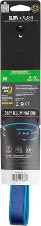 LED-нашийник для собак Nite Ize NiteDog – світлодіодний нашийник з металевою застібкою, водонепроникний, для нічних прогулянок, синій, розмір Medium