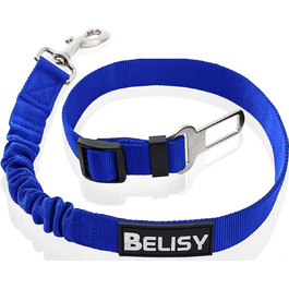 Ремінь безпеки для собак BELISY в автомобіль - блакитний колір, максимальна безпека та комфорт