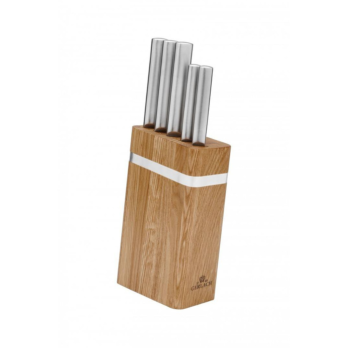 Набір ножів у підставці Gerlach Ambiente Oak, 5 предметів