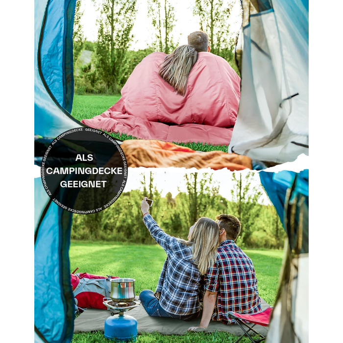 Sportneer Summer Sleeping Bag - Lightweight, Waterproof Camping Sleeping Bag for Backpacking, Hiking & Travel (Pink)