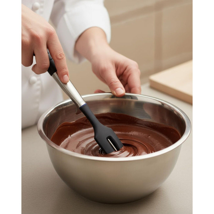 Ложка для приготування їжі Johann Lafer Turbo з нержавіючої сталі, ергономічна ручка, плоскі дротики для легкості | Преміум якість, точність, швидкість, задоволення