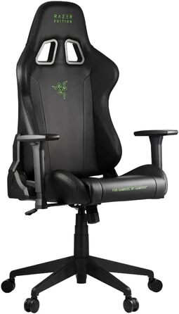 Ігрове крісло Razer TAROK Essentials Razer Edition від Zen Gaming, з лумбарною та шийною подушками, 3D-підлокітниками, чорне/зелене, унікальне