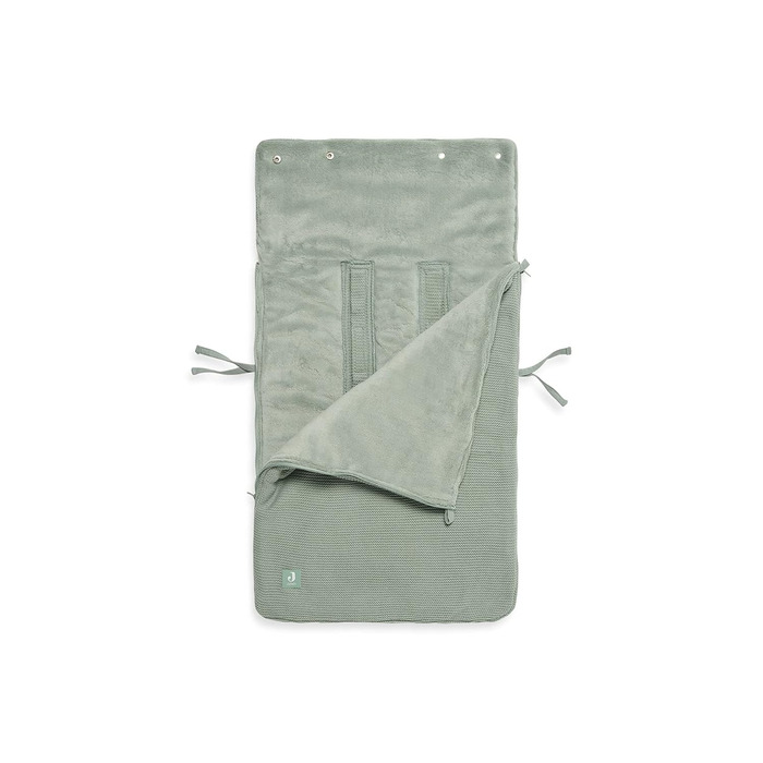 Дитячий конверт Jollein Basic Knit Forest Green для автокрісла та коляски, трикотажний, флісовий, універсальний, зелений