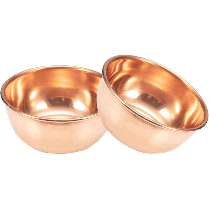 YINOX handcrafted copper bowls from the ancient East can be used to serve salads or desserts. Enjoy the special touch of dining with artistic tableware.