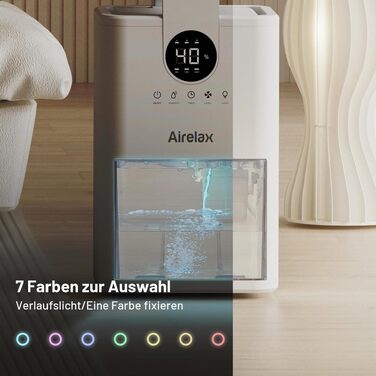 Електричний осушувач повітря Airelax 1000 мл, енергоощадний компактний осушувач з 5 сенсорними кнопками та автовимкненням, безшумний для спальні, ванної кімнати та підвалу
