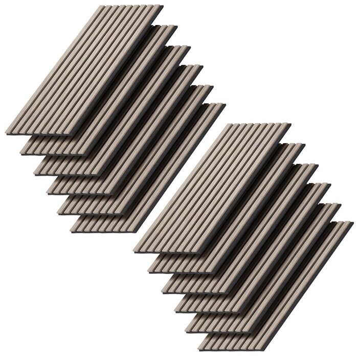 Акустичні настінні панелі Vicco для покращення звукоізоляції приміщення, коричневі, 12 шт.