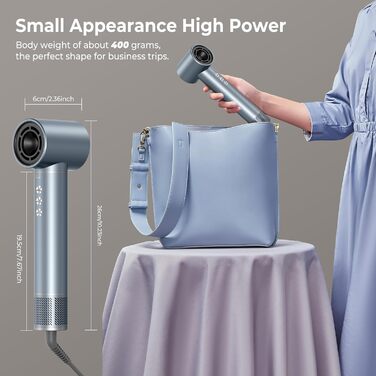 Airstyler 5 в 1: Фен, плойка, щітка, стайлер для волосся з іонною технологією 110000 U/Min, сірий