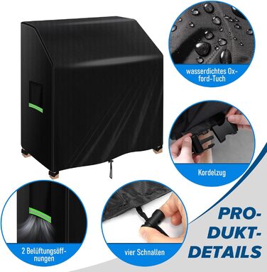 Чохол для дитячої кухні та гриля Maxawe 110x50x98 см, водонепроникний 420D Оксфорд, захист від пилу, ультрафіолету та погодних умов
