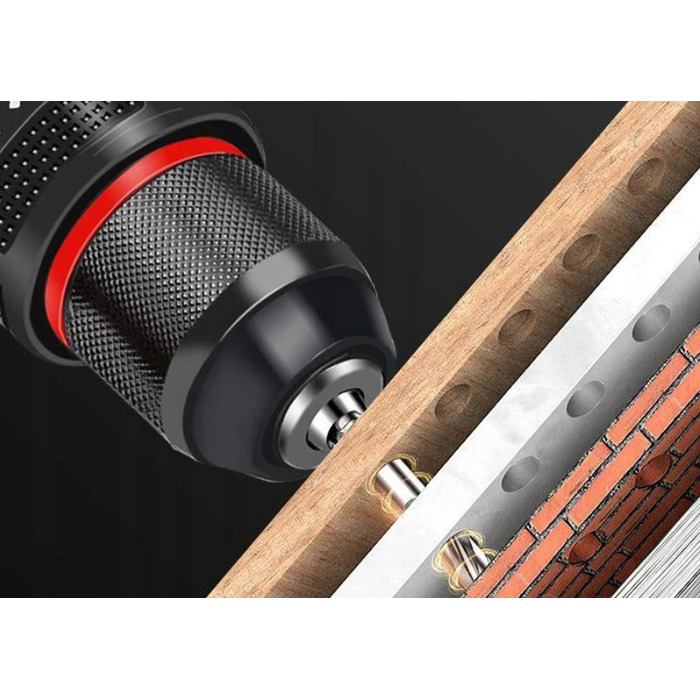 Акумуляторний шурупокрут Majster Pro 18 V, безщітковий, з ударом