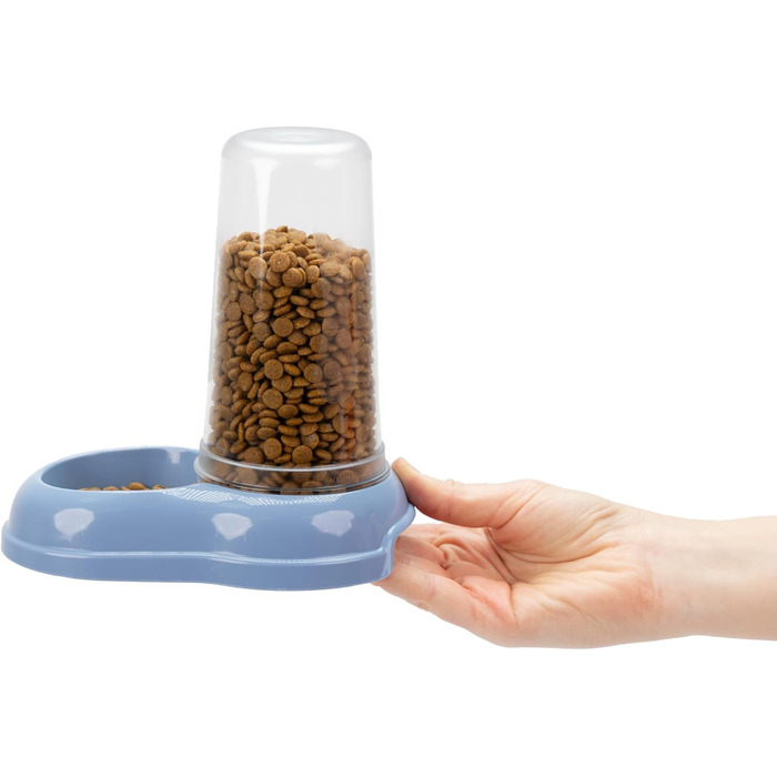 Автоматичний диспенсер корму та води для великих собак Ferplast AZIMUT 5500, 5,5 л, білий, антиковзаюча підставка, 23 x 41 x 37,5 см