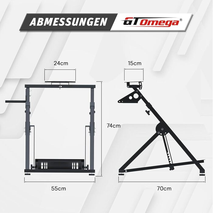 Тримач для ігрового керма GT OMEGA APEX – сумісний з Logitech G923, G29, G920, Thrustmaster T300, T500, TX, TH8A, Fanatec (PS4, Xbox)