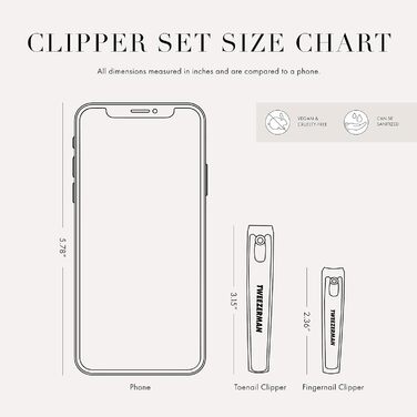 Набір для манікюру Tweezerman Nagelknipser Combo: прецизійний різак для нігтів, чорний