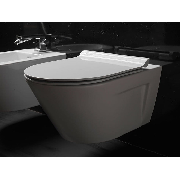 Сидіння для унітаза GSI Ceramica — білий дуропласт