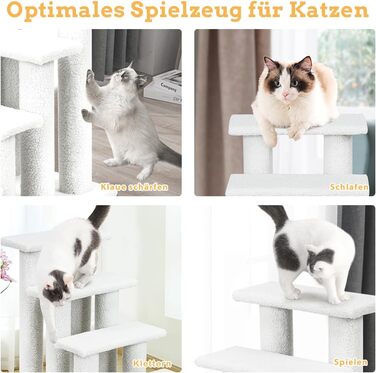 Сходи для котів SOARS, 4-ступеневі, до 25 кг, для собак, котячий комплекс, 61 x 41 x 60 см