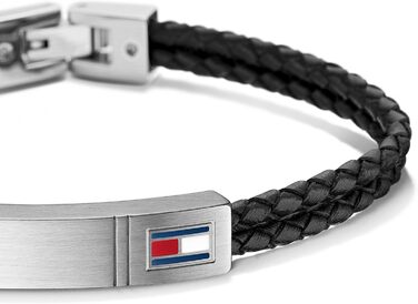 Браслет чоловічий шкіряний Tommy Hilfiger чорного кольору 2701010