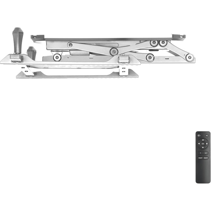 Моторизоване кріплення для телевізора на стелю HL 41 MWL - біле, з регулюванням висоти та поворотом