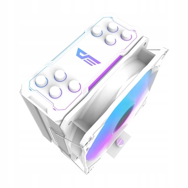 Кулер для процесора darkFlash Z4 Pro Mist White, 4-pin PWM, 5V 3-pin aRGB